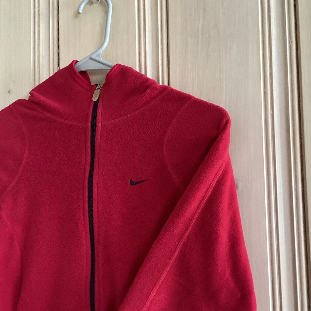 Nike Red 2000s Zip Up Hoodie